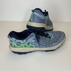 Hoka Blue and Gray Athletic Sneakers Size 9